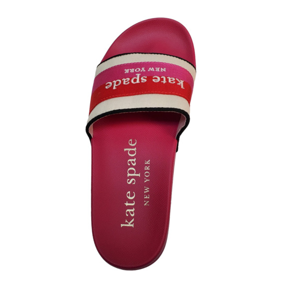 Kate Spade Womens Shoe Buttercup Slip On Slide Sandals Pink Heirl… - Picture 5 of 6